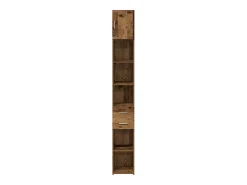 Mueble de almacenaje antiguo de madera 30x42,5x225 cm madera reconstituida