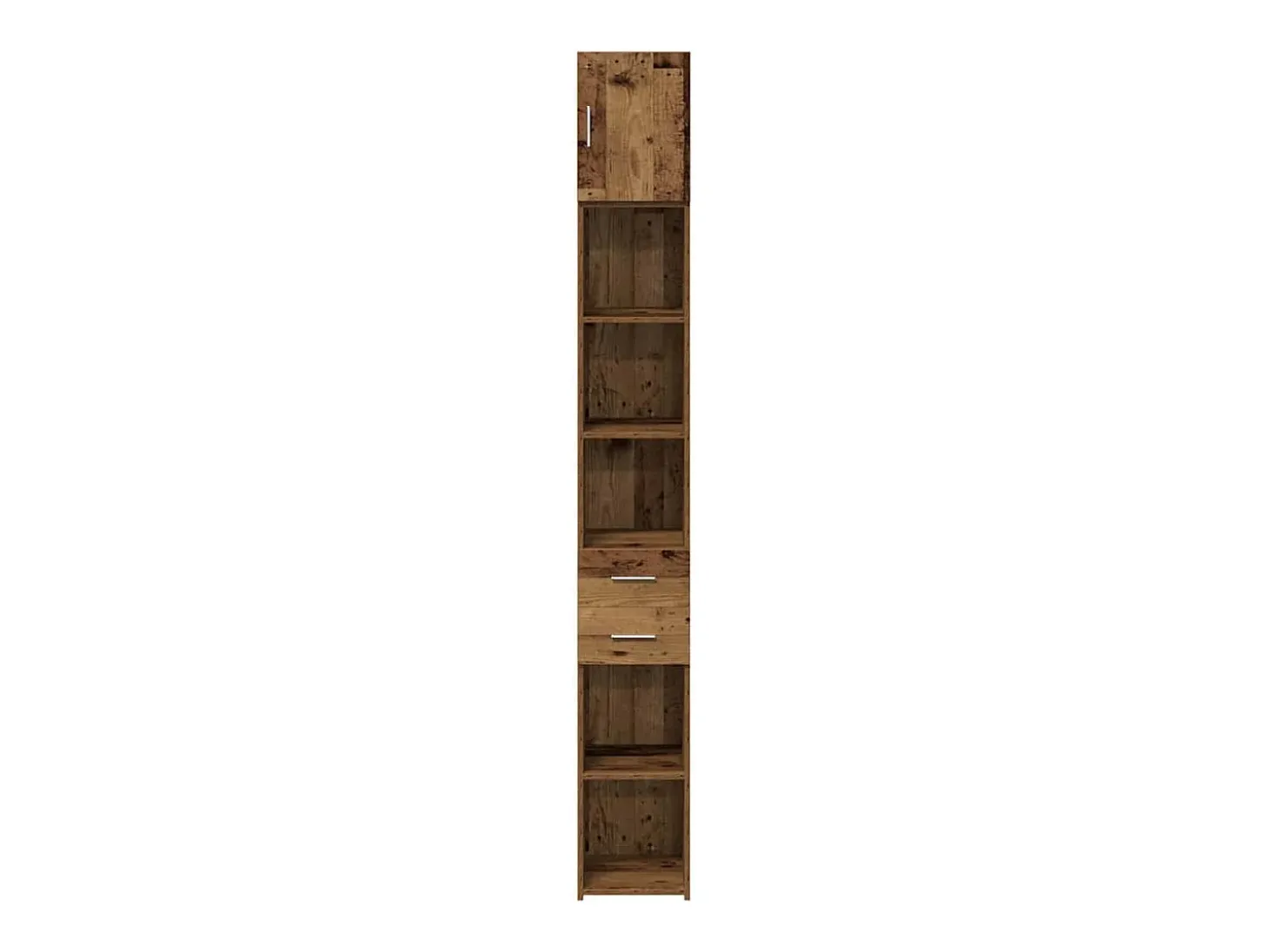 Mueble de almacenaje antiguo de madera 30x42,5x225 cm madera reconstituida