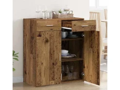Mueble de almacenaje de madera antigua 80x42,5x93,5 cm en madera de ingeniería