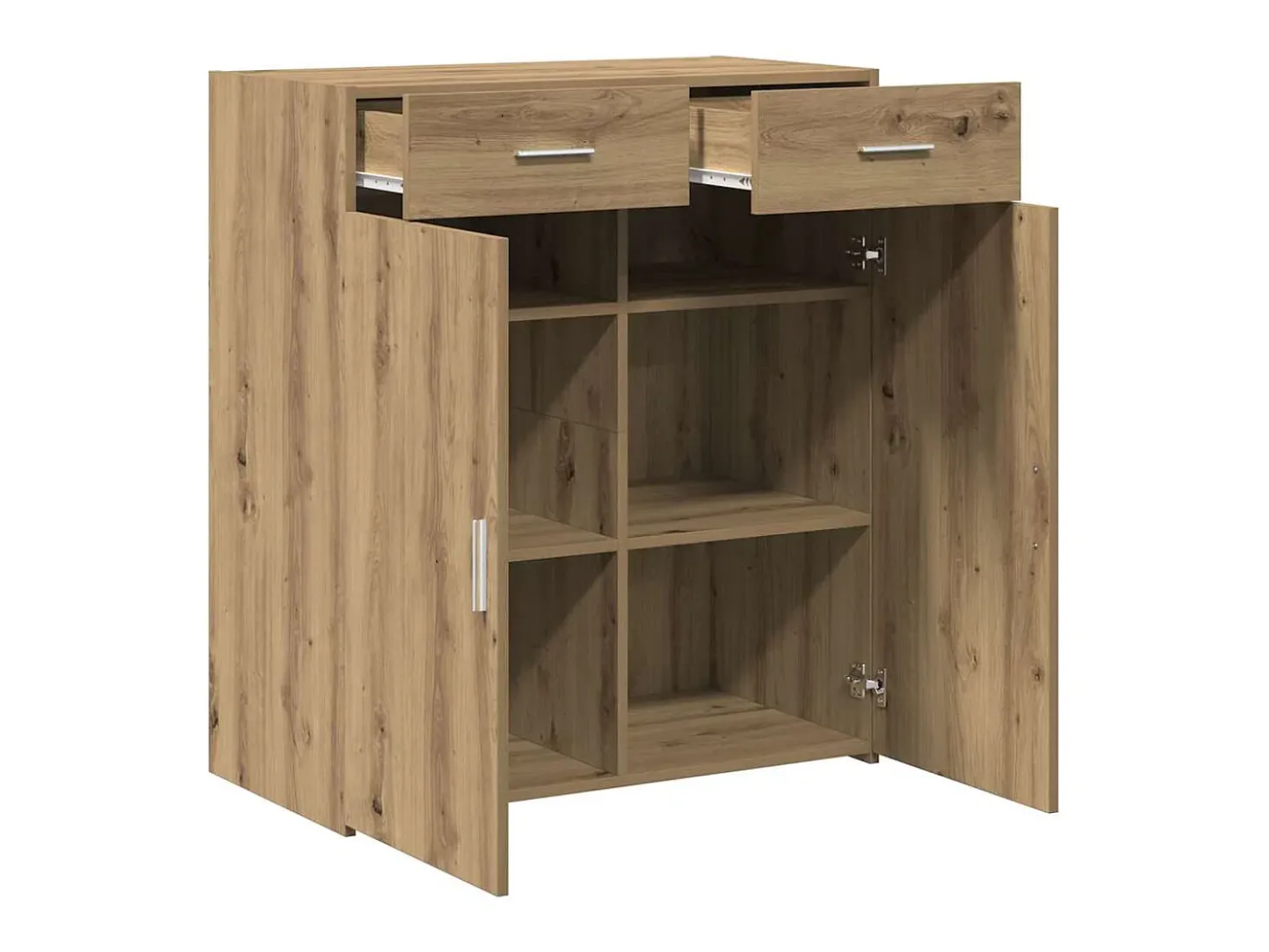 Mueble de almacenaje de roble 80x42,5x93,5 cm Madera de ingeniería