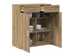 Mueble de almacenaje de roble 80x42,5x93,5 cm Madera de ingeniería