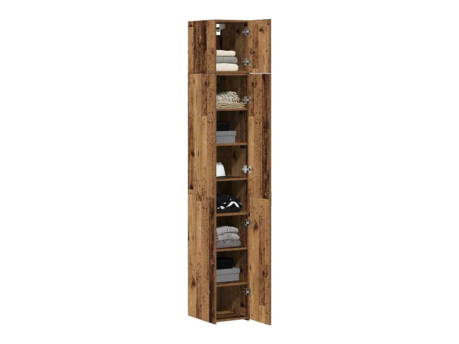 Mueble de almacenaje estrecho Madera vieja 30x42,5x225 cm Madera de ingeniería
