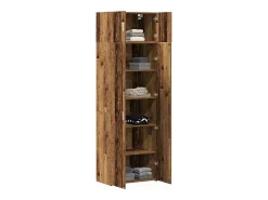 Mueble de almacenaje Madera antigua 70x42,5x225 cm Madera de ingeniería