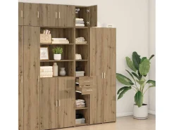 Mueble de almacenaje Slim Roble artesanal 30x42,5x225 cm Madera de ingeniería