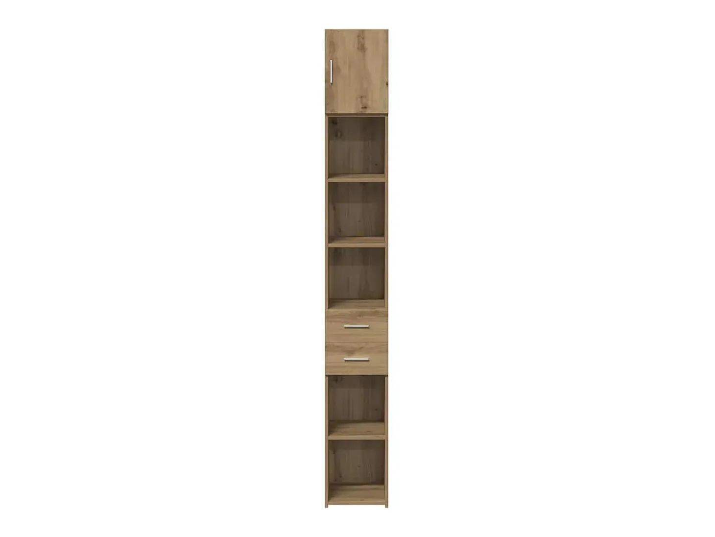 Mueble de almacenaje Slim Roble artesanal 30x42,5x225 cm Madera de ingeniería