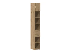 Mueble de almacenaje Slim Roble artesanal 30x42,5x225 cm Madera de ingeniería