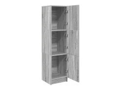 Mueble de almacenaje Sonoma gris 31,5 x 32 x 124 cm