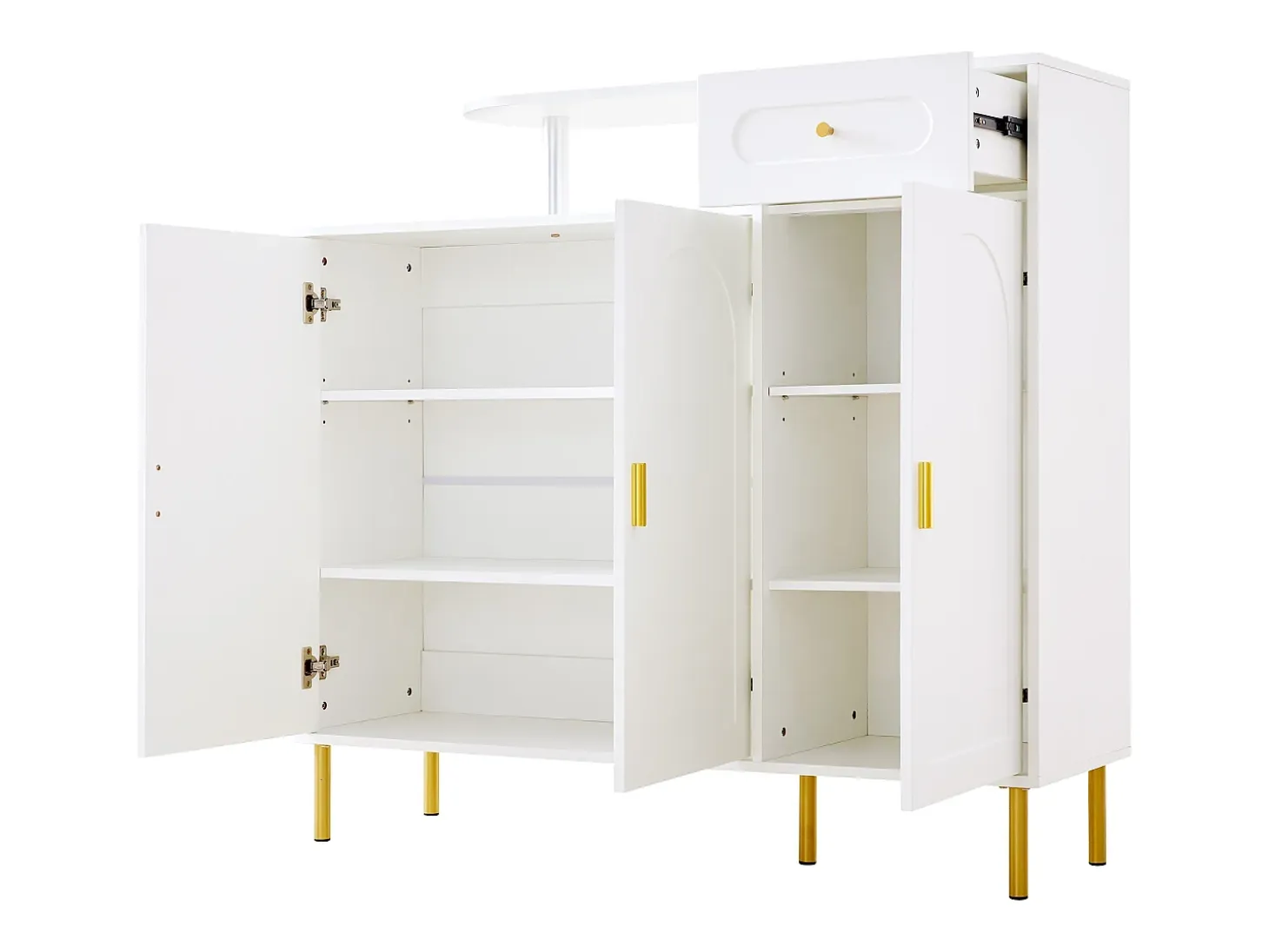 Mueble de baño triangular - 36,5 x 24,5 x 170 cm - 3 compartimentos + 2 puertas - MDF - gris