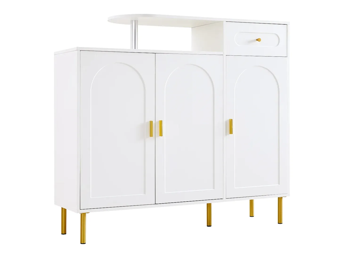 Mueble de baño triangular - 36,5 x 24,5 x 170 cm - 3 compartimentos + 2 puertas - MDF - gris