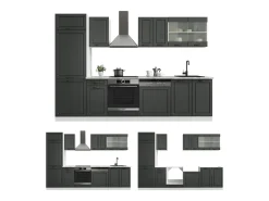 Mueble de cocina antracita casa de campo/blanco 300x60x81.6 r-line
