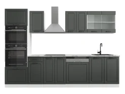 Mueble de cocina antracita casa de campo/blanco 300x46x81.6 r-line