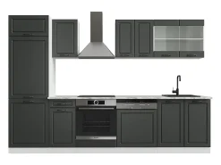 Mueble de cocina antracita casa de campo/blanco 300x46x81.6 r-line