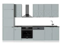 Mueble de cocina azul claro-gris-blanco 300x60x81.6 fame-line