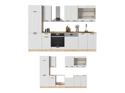 Mueble de cocina blanco casa de campo 300x60x81.6 fame-line