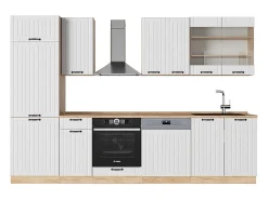 Mueble de cocina blanco casa de campo 300x60x81.6 fame-line