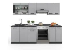 Mueble de cocina cachemira 240x60x81.6 r-line