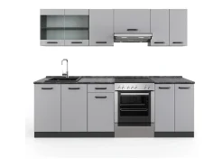 Mueble de cocina cachemira 240x60x81.6 r-line