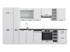 Mueble de cocina casa de campo blanca/blanca 355x60x81.6 fame-line