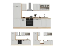 Mueble de cocina casa de campo blanca/roble dorado 300x60x81.6 r-line