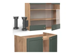 Mueble de cocina green-gold country/gold power roble 200x60x81.6 fame-line
