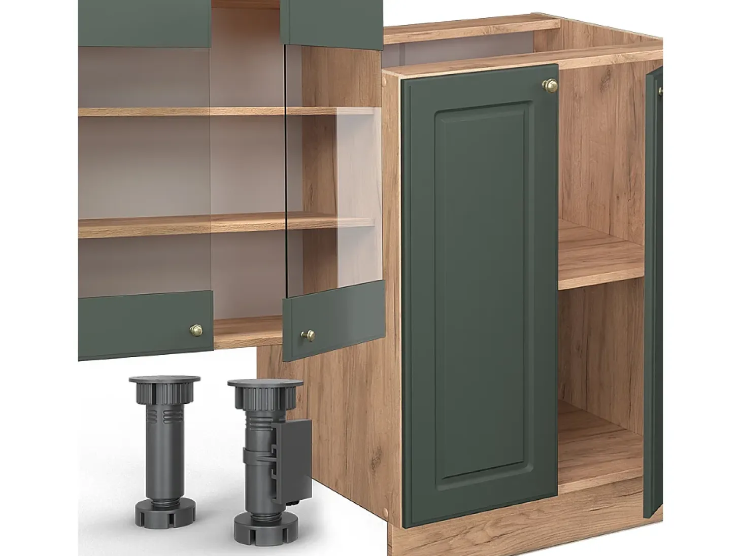 Mueble de cocina green-gold country/gold power roble 300x60x81.6 fame-line