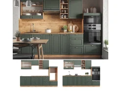 Mueble de cocina green-gold country/gold power roble 280x60x81.6 fame-line