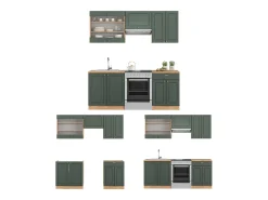 Mueble de cocina green-gold country/gold power roble 200x60x81.6 fame-line