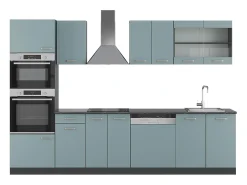 Mueble de cocina gris azulado/antracita 300x46x81.6 r-line
