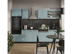 Mueble de cocina gris azulado/antracita 300x60x81.6 r-line