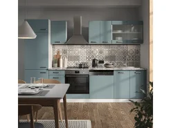Mueble de cocina gris azulado 300x60x81.6 r-line