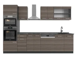 Mueble de cocina gris noble/antracita 300x60x81.6 r-line