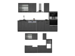 Mueble de cocina gris oscuro 300x60x81.6 fame-line