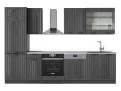 Mueble de cocina gris oscuro 300x60x81.6 fame-line