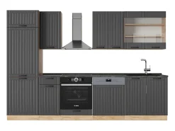 Mueble de cocina gris oscuro 300x60x81.6 fame-line