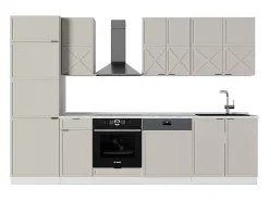 Mueble de cocina gris/beige/blanco 300x46x81.6 fame-line