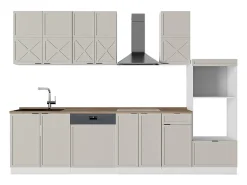 Mueble de cocina gris/beige/blanco 300x60x81.6 fame-line