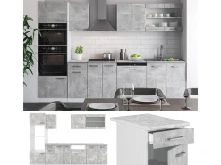 Mueble de cocina hormigón 300x46x81.6 r-line