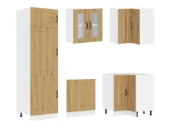Mueble de cocina Kalmar 14 piezas artesanal roble