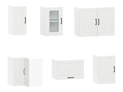 Mueble de cocina Kalmar blanco 11 piezas madera contrachapada