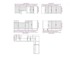 Mueble de cocina Kalmar negra 11 piezas madera contrachapada