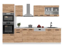 Mueble de cocina oro potencia roble/blanco 300x60x81.6 r-line