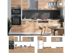 Mueble de cocina oro potencia roble/blanco 300x60x81.6 r-line