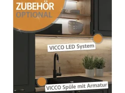 Mueble de cocina oro potencia roble/blanco 300x60x81.6 r-line