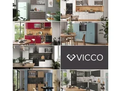 Mueble de cocina oro potencia roble/blanco 300x60x81.6 r-line