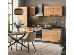 Mueble de cocina oro power roble/antracita 270x57.1x81.6 optima