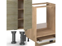 Mueble de cocina panel de roble/roble goldkraft 300x60x81.6 fame-line