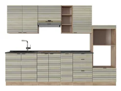 Mueble de cocina panel de roble/roble goldkraft 280x60x81.6 fame-line