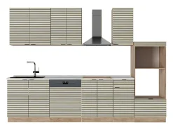 Mueble de cocina panel de roble/roble goldkraft 300x60x81.6 fame-line