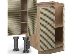 Mueble de cocina panel de roble/roble goldkraft 300x60x81.6 fame-line