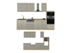 Mueble de cocina panel de roble/roble goldkraft 300x60x81.6 fame-line